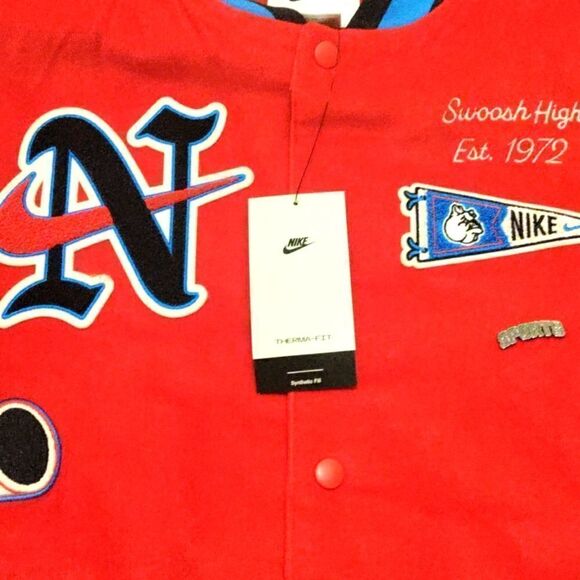 Nike Corduroy Therma Fit Letter Jacket - Picture 9 of 12